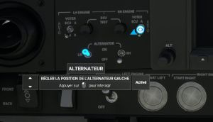 Alternateur 1 sur ON